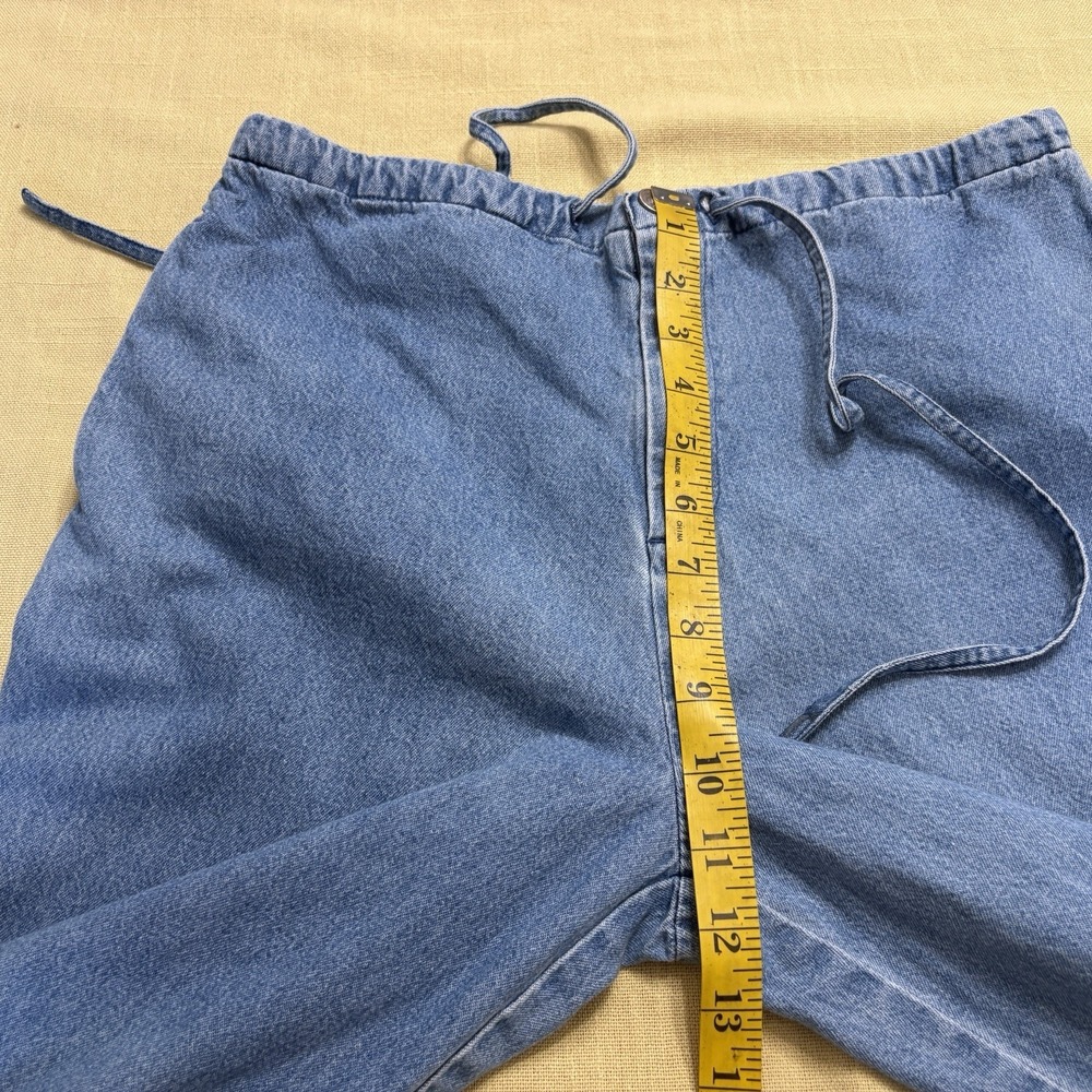 Vtg 90s Disney Store Winnie the Pooh Embroidered Denim Jeans Sz Small Polka Dots - Picture 7 of 11